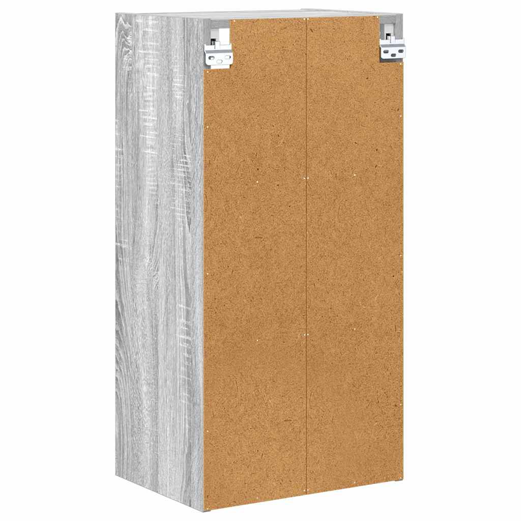 Hangkast met opslag Grijs Sonoma 40 x 29,5 x 80 cm Bewerkt hout is nu te koop bij PeponiXL, paradijselijk wonen!