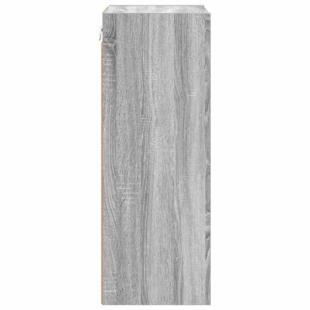 Hangkast met opslag Grijs Sonoma 40 x 29,5 x 80 cm Bewerkt hout is nu te koop bij PeponiXL, paradijselijk wonen!