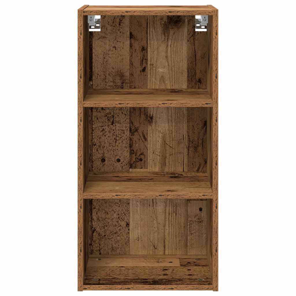 Hangkast met opslag Oudhout 40 x 29,5 x 80 cm Bewerkt hout is nu te koop bij PeponiXL, paradijselijk wonen!
