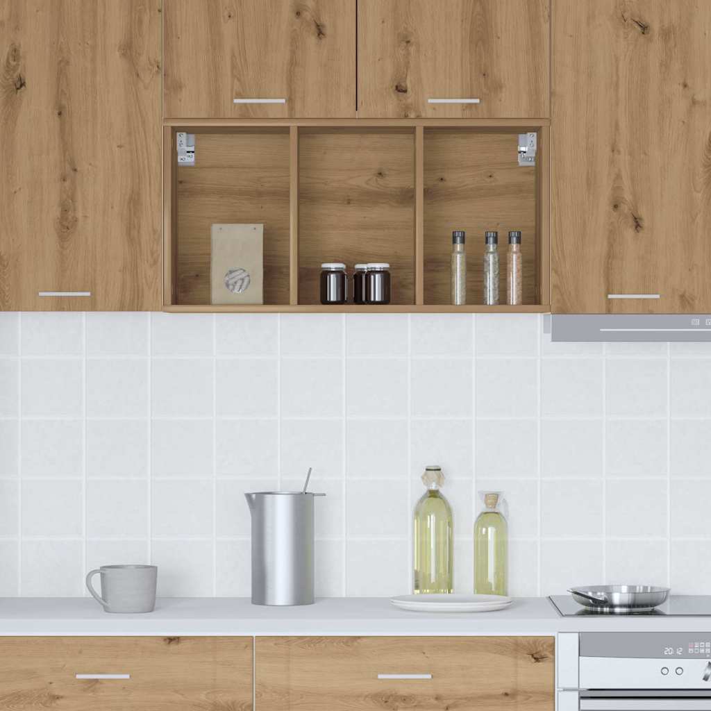 Hangkast Artisan Eiken 40 x 29,5 x 80 cm Bewerkt hout is nu te koop bij PeponiXL, paradijselijk wonen!