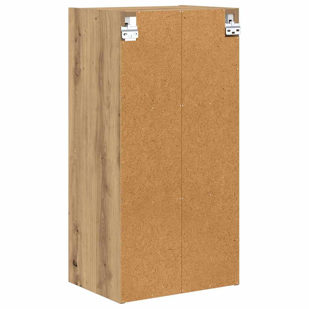 Hangkast Artisan Eiken 40 x 29,5 x 80 cm Bewerkt hout is nu te koop bij PeponiXL, paradijselijk wonen!