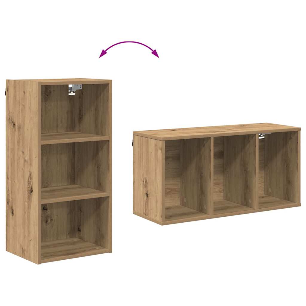 Hangkast Artisan Eiken 40 x 29,5 x 80 cm Bewerkt hout is nu te koop bij PeponiXL, paradijselijk wonen!