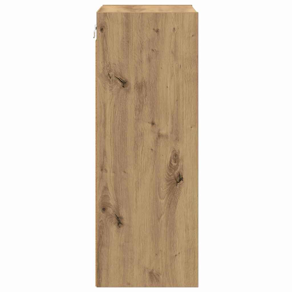 Hangkast Artisan Eiken 40 x 29,5 x 80 cm Bewerkt hout is nu te koop bij PeponiXL, paradijselijk wonen!