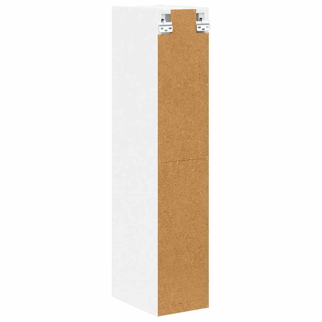 Hangkast met opslag Wit 20 x 29,5 x 100 cm Bewerkt hout is nu te koop bij PeponiXL, paradijselijk wonen!