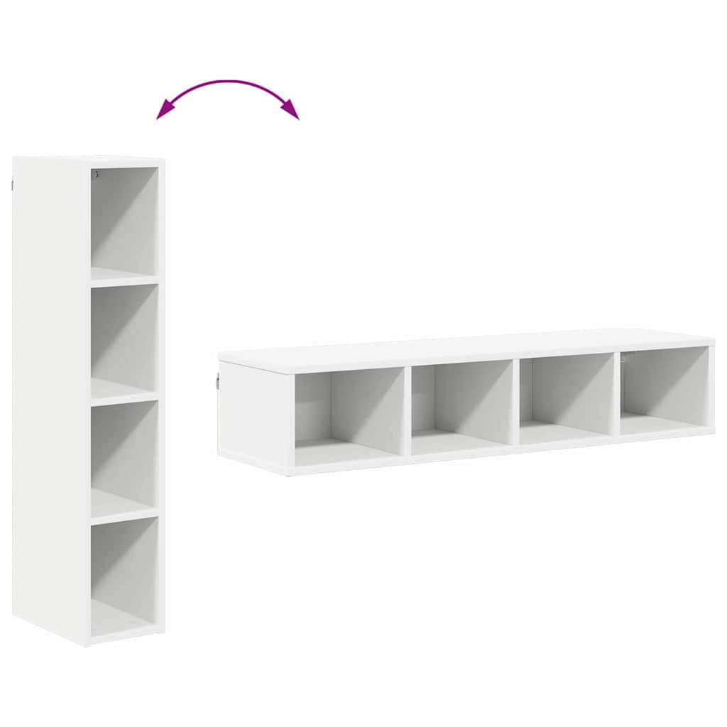 Hangkast met opslag Wit 20 x 29,5 x 100 cm Bewerkt hout is nu te koop bij PeponiXL, paradijselijk wonen!