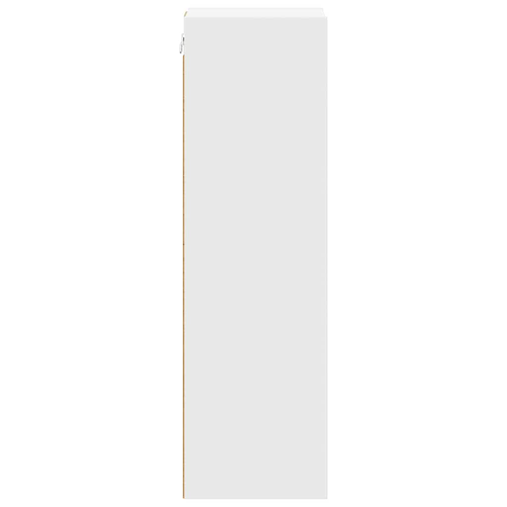 Hangkast met opslag Wit 20 x 29,5 x 100 cm Bewerkt hout is nu te koop bij PeponiXL, paradijselijk wonen!