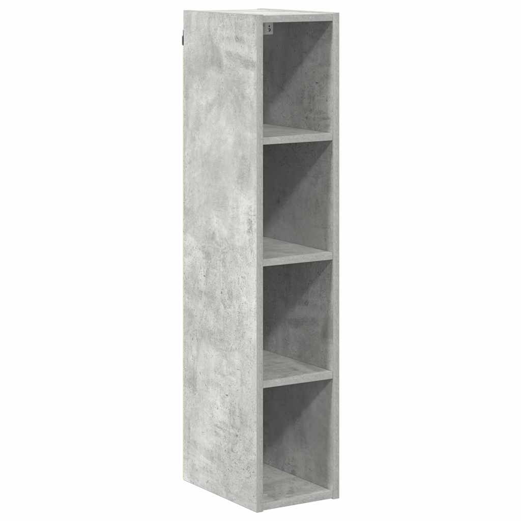 Hangkast met opslag Beton Grijs 20 x 29,5 x 100 cm Bewerkt hout is nu te koop bij PeponiXL, paradijselijk wonen!