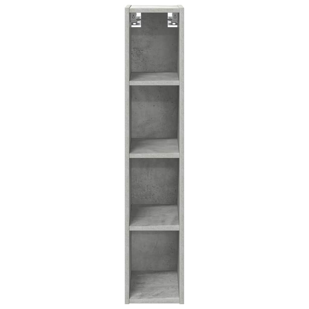 Hangkast met opslag Beton Grijs 20 x 29,5 x 100 cm Bewerkt hout is nu te koop bij PeponiXL, paradijselijk wonen!