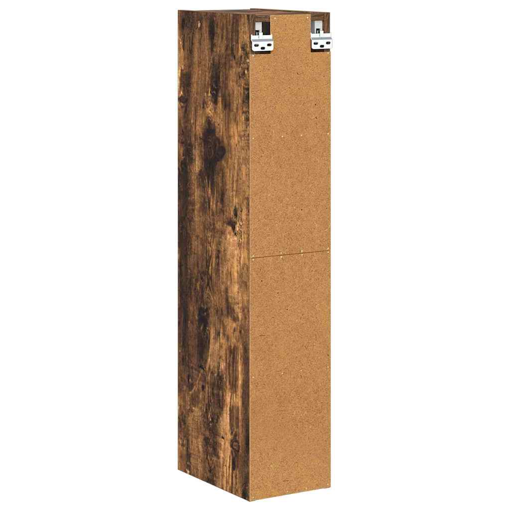Hangkast Gerookt eiken 20 x 29,5 x 100 cm Bewerkt hout is nu te koop bij PeponiXL, paradijselijk wonen!