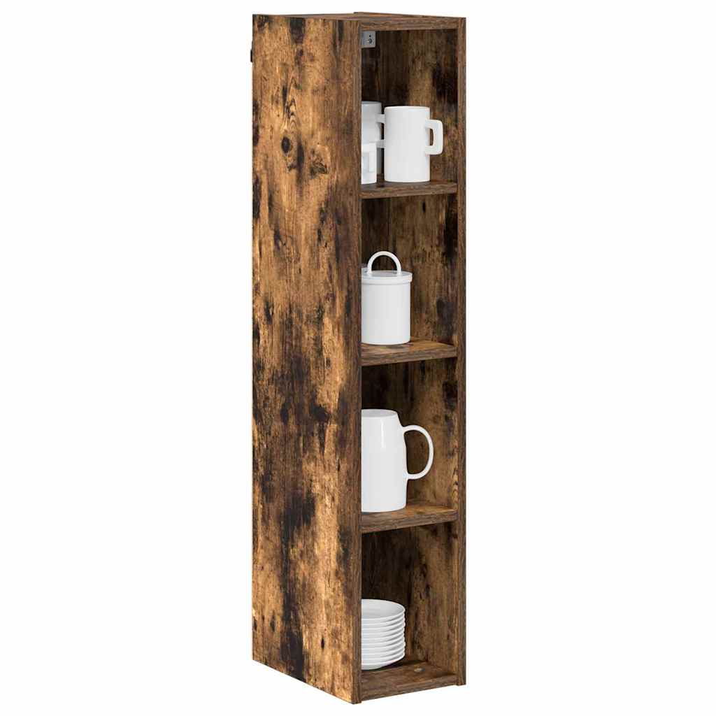 Hangkast Gerookt eiken 20 x 29,5 x 100 cm Bewerkt hout is nu te koop bij PeponiXL, paradijselijk wonen!
