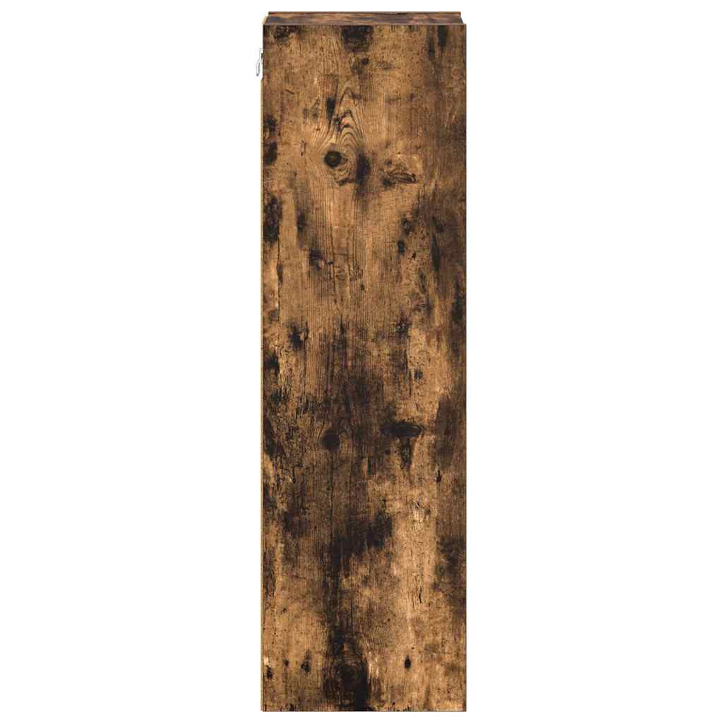 Hangkast Gerookt eiken 20 x 29,5 x 100 cm Bewerkt hout is nu te koop bij PeponiXL, paradijselijk wonen!