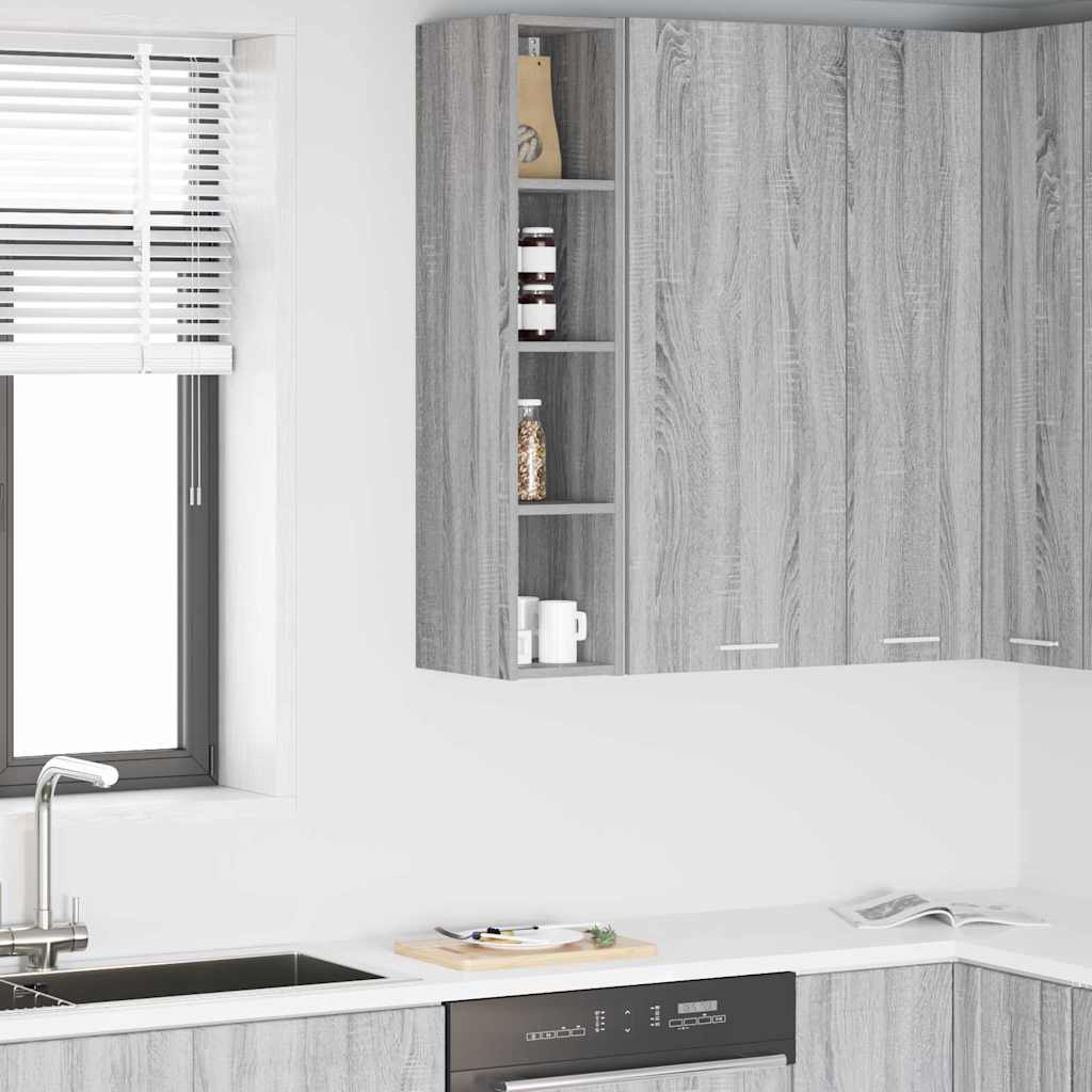 Hangkast Grijs Sonoma 20 x 29,5 x 100 cm Bewerkt hout is nu te koop bij PeponiXL, paradijselijk wonen!
