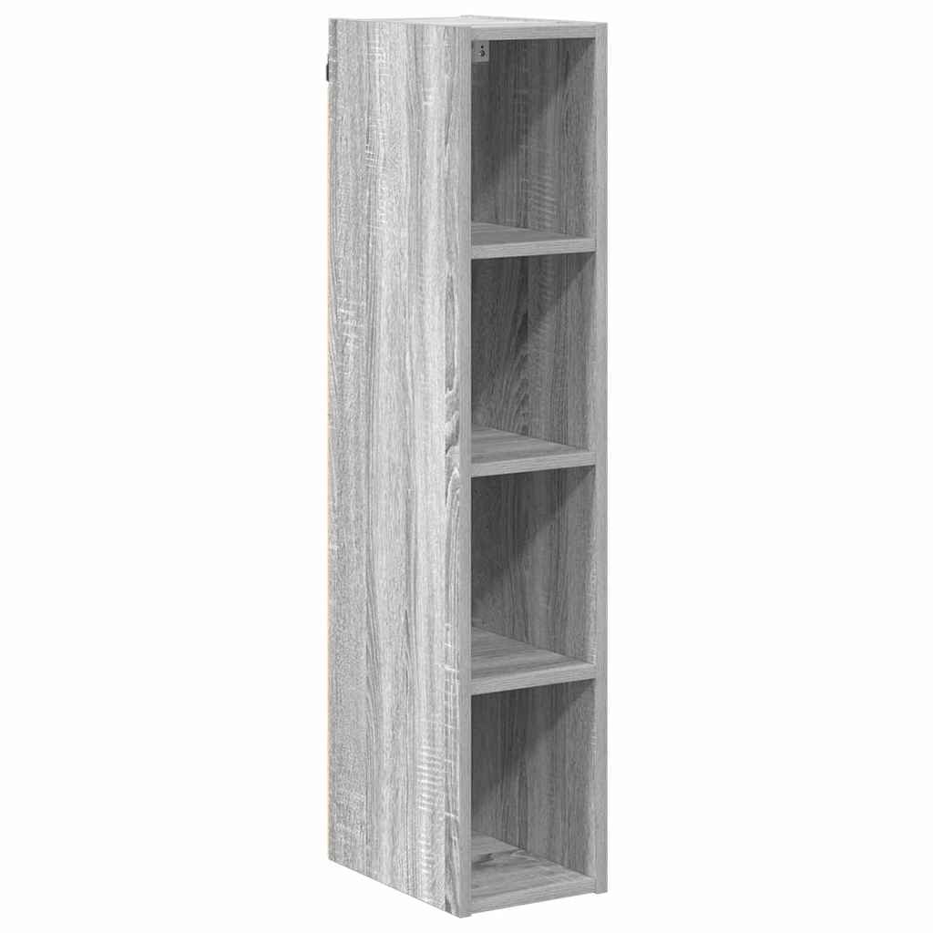Hangkast Grijs Sonoma 20 x 29,5 x 100 cm Bewerkt hout is nu te koop bij PeponiXL, paradijselijk wonen!