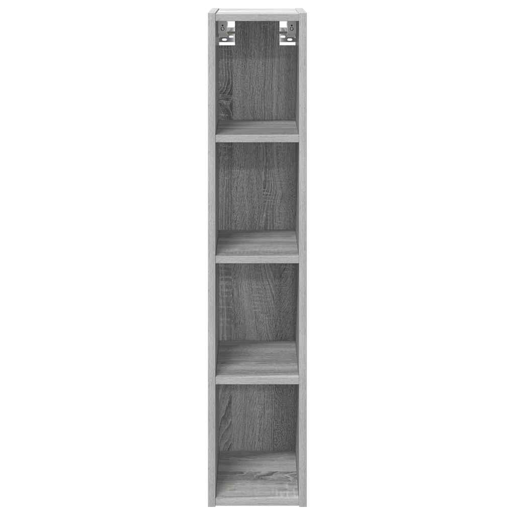 Hangkast Grijs Sonoma 20 x 29,5 x 100 cm Bewerkt hout is nu te koop bij PeponiXL, paradijselijk wonen!