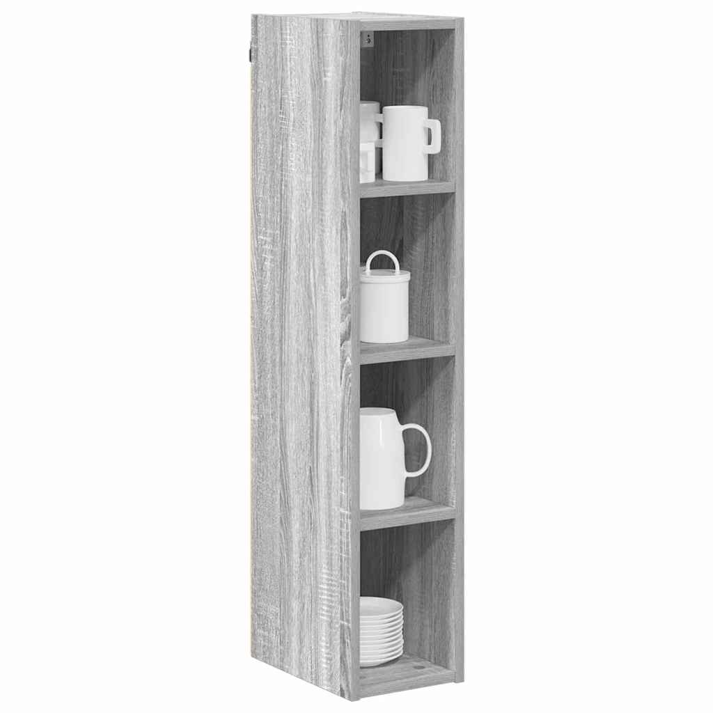Hangkast Grijs Sonoma 20 x 29,5 x 100 cm Bewerkt hout is nu te koop bij PeponiXL, paradijselijk wonen!