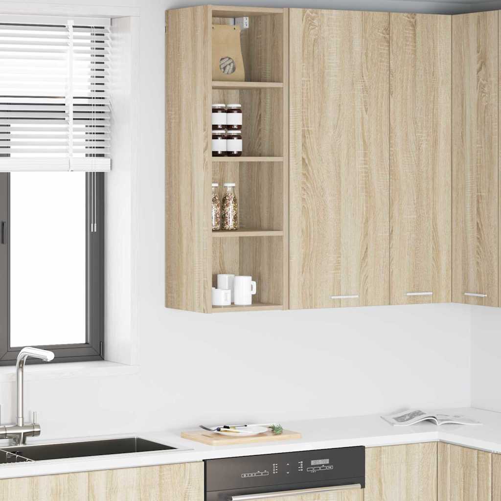 Hangkast Sonoma Eiken 30 x 29,5 x 100 cm Bewerkt hout is nu te koop bij PeponiXL, paradijselijk wonen!