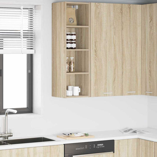 Hangkast Sonoma Eiken 30 x 29,5 x 100 cm Bewerkt hout is nu te koop bij PeponiXL, paradijselijk wonen!