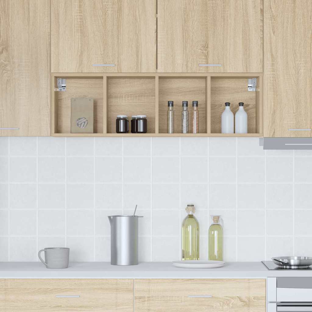 Hangkast Sonoma Eiken 30 x 29,5 x 100 cm Bewerkt hout is nu te koop bij PeponiXL, paradijselijk wonen!