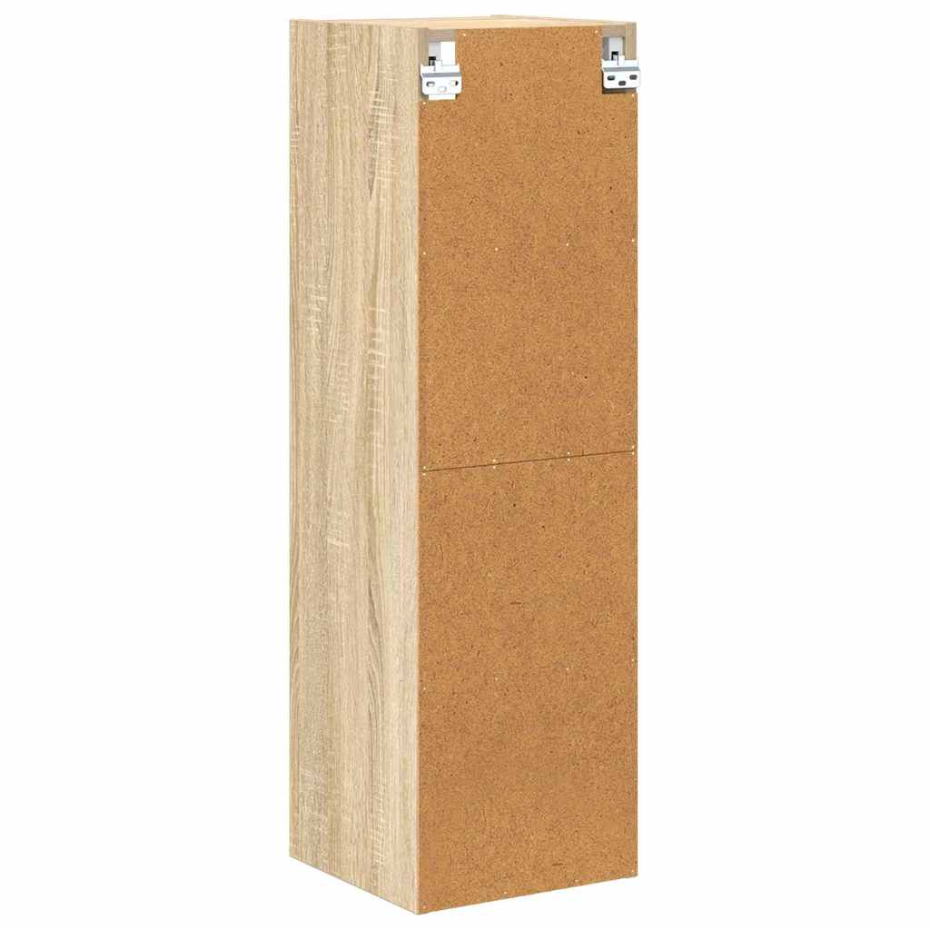 Hangkast Sonoma Eiken 30 x 29,5 x 100 cm Bewerkt hout is nu te koop bij PeponiXL, paradijselijk wonen!