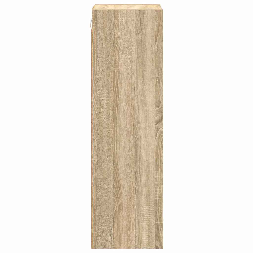 Hangkast Sonoma Eiken 30 x 29,5 x 100 cm Bewerkt hout is nu te koop bij PeponiXL, paradijselijk wonen!