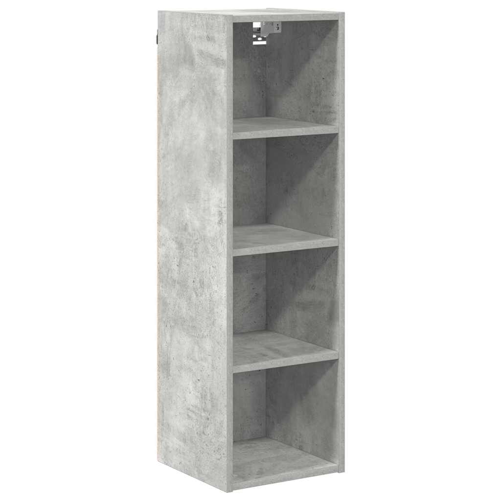Hangkast met opslag Beton Grijs 30 x 29,5 x 100 cm Bewerkt hout is nu te koop bij PeponiXL, paradijselijk wonen!