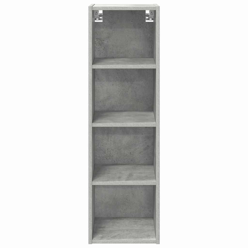 Hangkast met opslag Beton Grijs 30 x 29,5 x 100 cm Bewerkt hout is nu te koop bij PeponiXL, paradijselijk wonen!