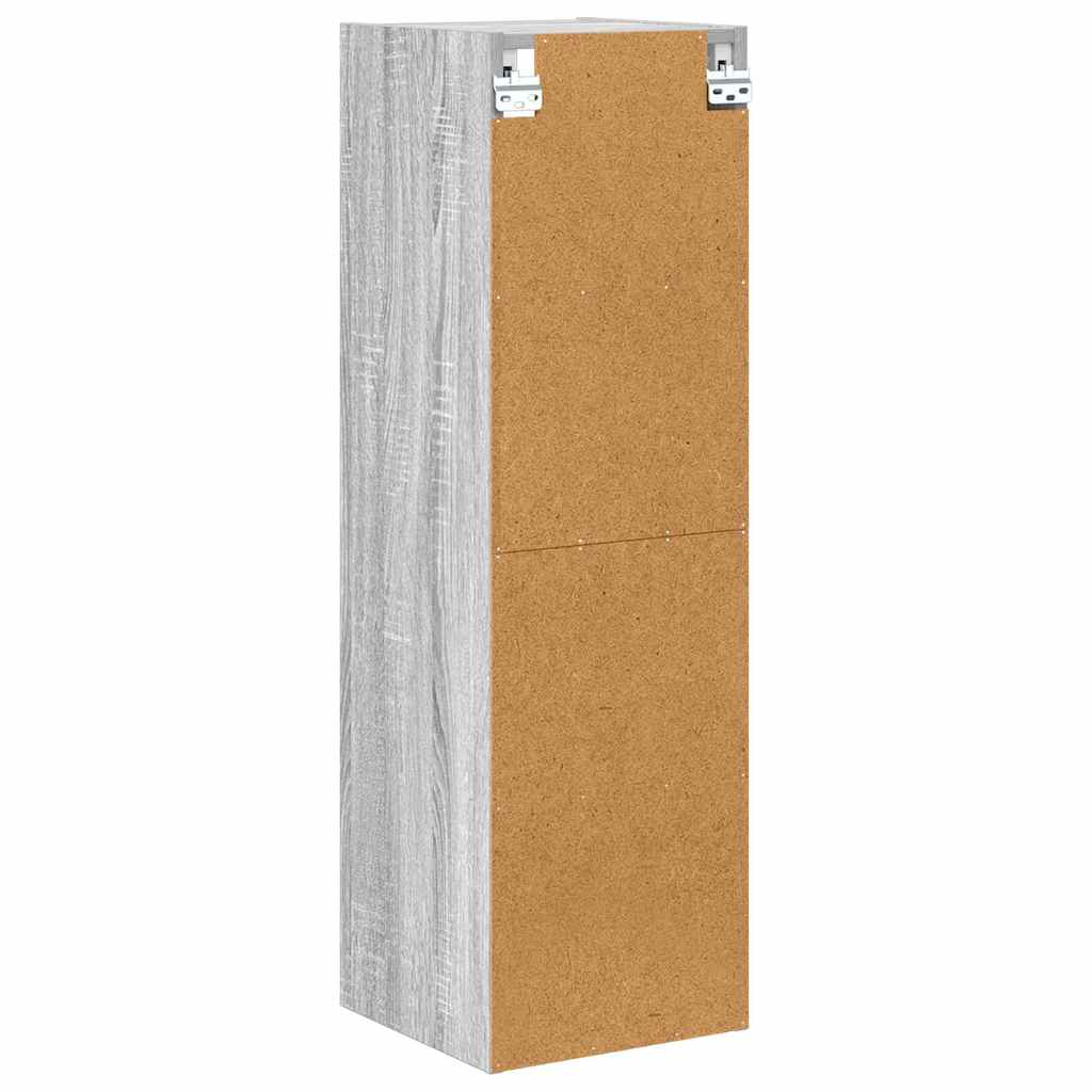 Hangkast Grijs Sonoma 30 x 29,5 x 100 cm Bewerkt hout is nu te koop bij PeponiXL, paradijselijk wonen!