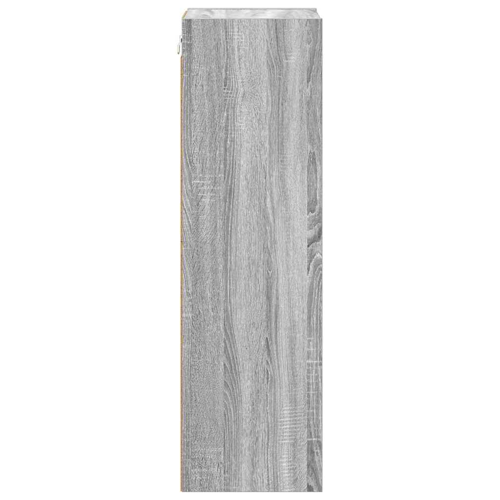 Hangkast Grijs Sonoma 30 x 29,5 x 100 cm Bewerkt hout is nu te koop bij PeponiXL, paradijselijk wonen!
