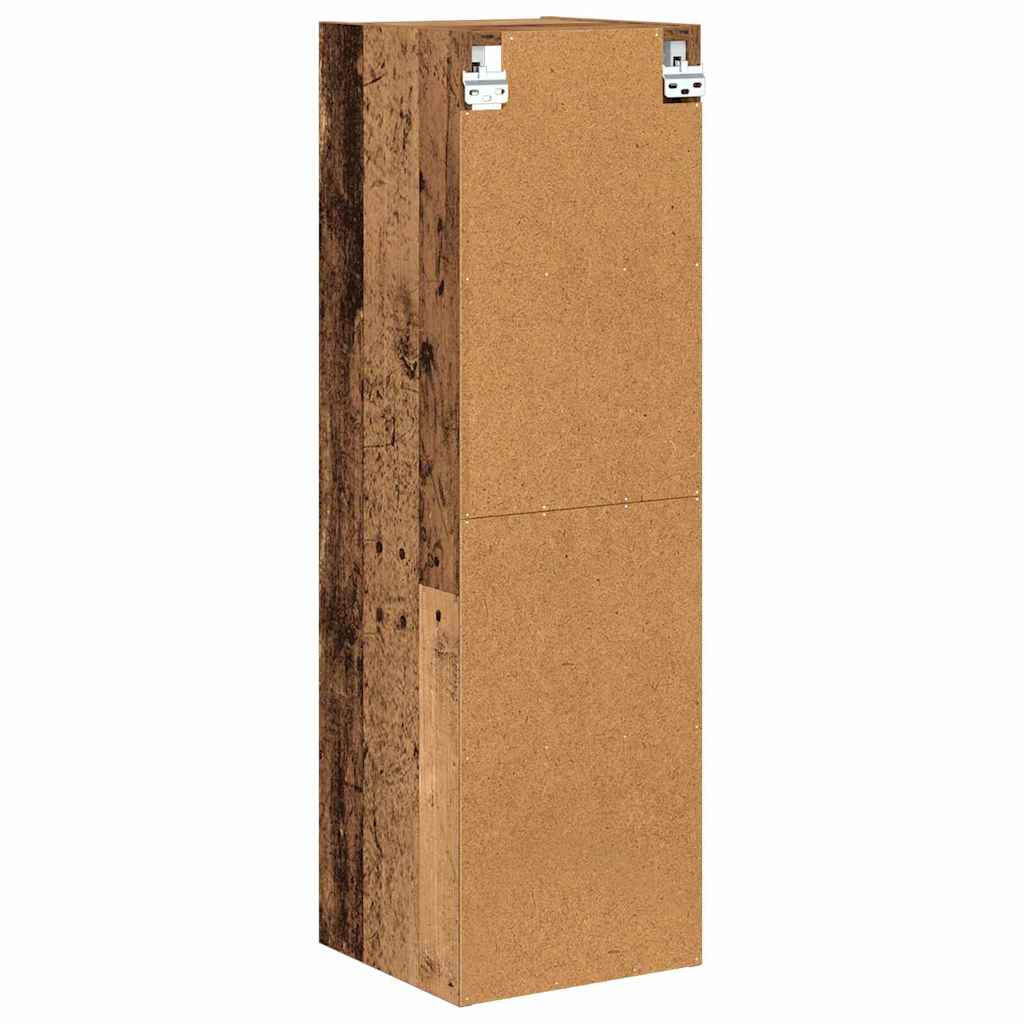 Hangkast met opslag Oudhout 30 x 29,5 x 100 cm Bewerkt hout is nu te koop bij PeponiXL, paradijselijk wonen!
