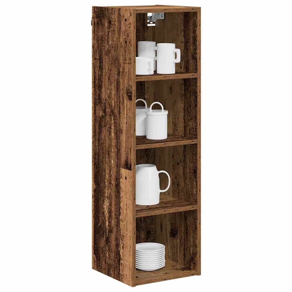 Hangkast met opslag Oudhout 30 x 29,5 x 100 cm Bewerkt hout is nu te koop bij PeponiXL, paradijselijk wonen!