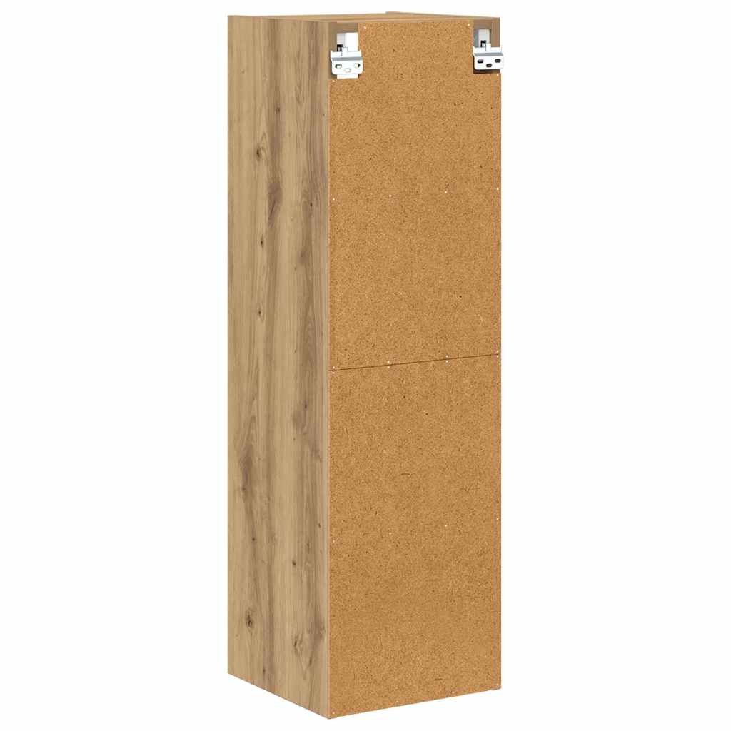 Hangkast Artisan Eiken 30 x 29,5 x 100 cm Bewerkt hout is nu te koop bij PeponiXL, paradijselijk wonen!
