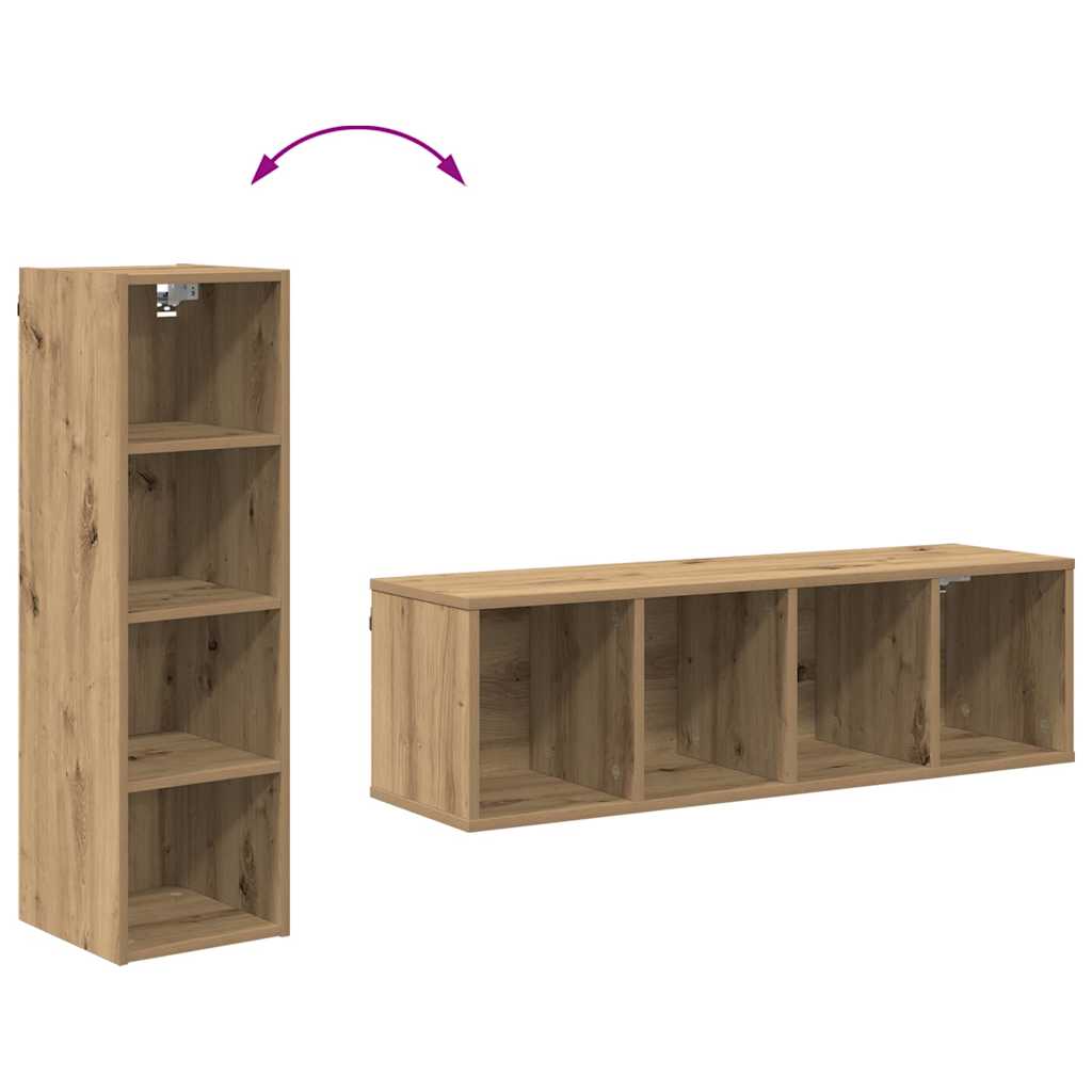 Hangkast Artisan Eiken 30 x 29,5 x 100 cm Bewerkt hout is nu te koop bij PeponiXL, paradijselijk wonen!