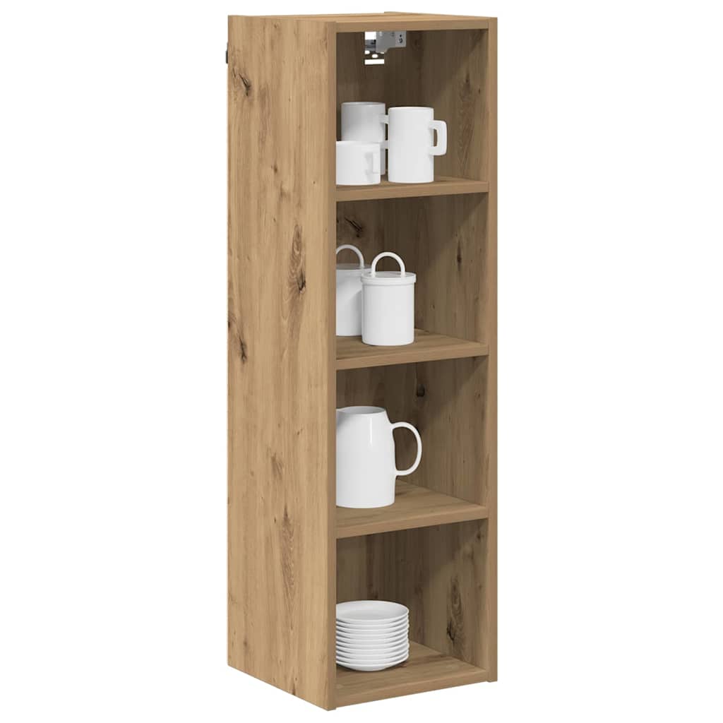 Hangkast Artisan Eiken 30 x 29,5 x 100 cm Bewerkt hout is nu te koop bij PeponiXL, paradijselijk wonen!