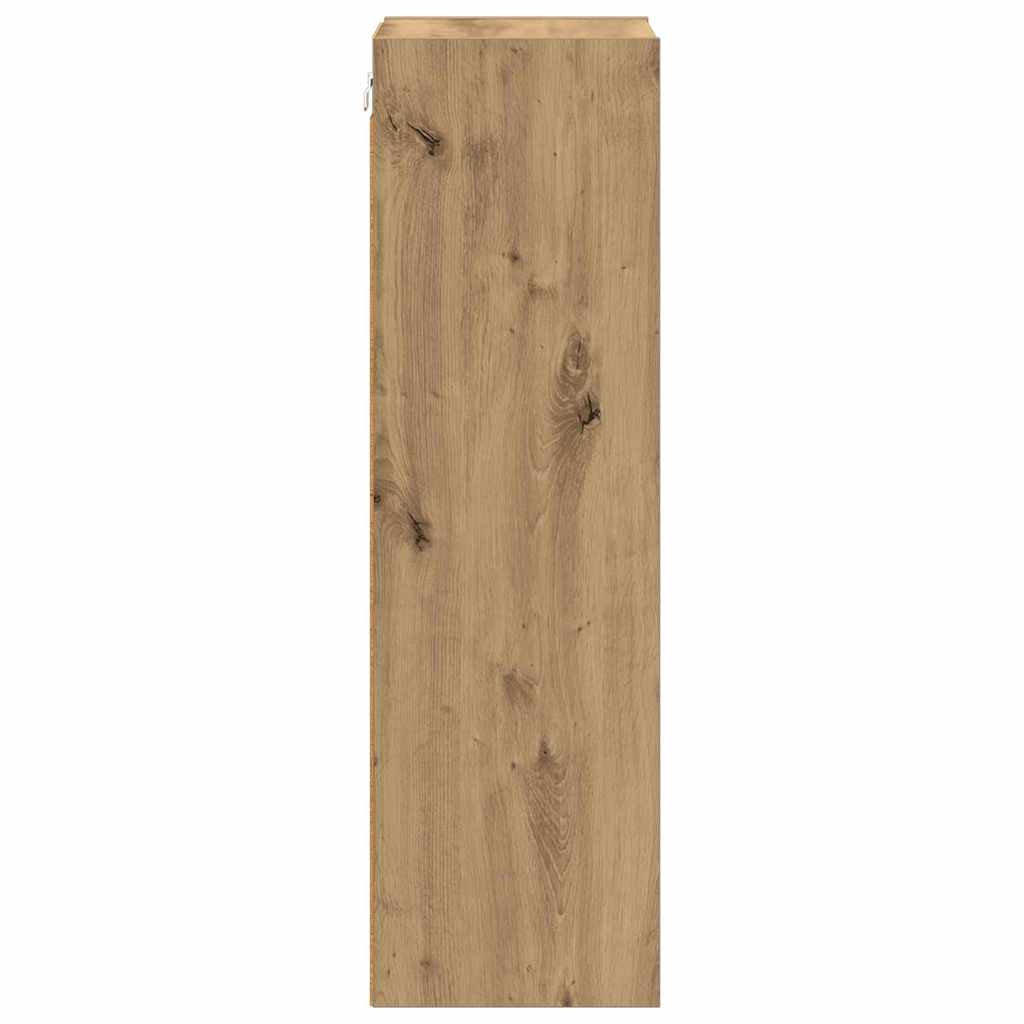 Hangkast Artisan Eiken 30 x 29,5 x 100 cm Bewerkt hout is nu te koop bij PeponiXL, paradijselijk wonen!