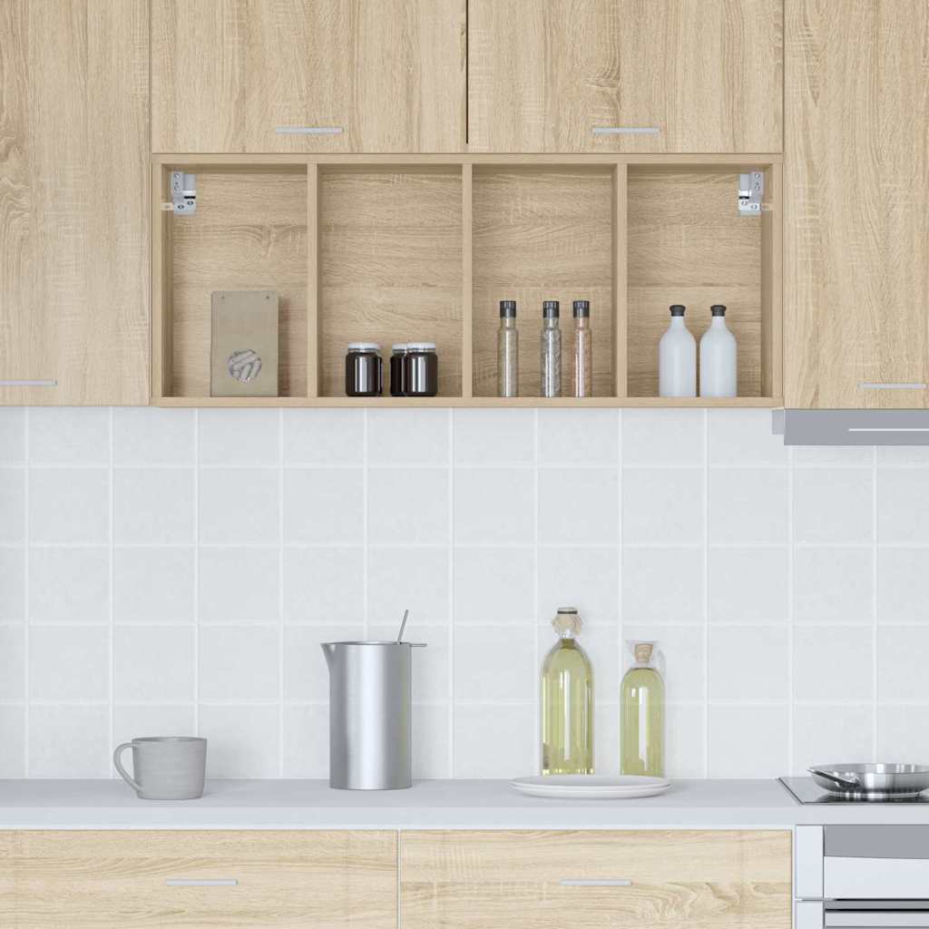 Hangkast Sonoma Eiken 40 x 29,5 x 100 cm Bewerkt hout is nu te koop bij PeponiXL, paradijselijk wonen!