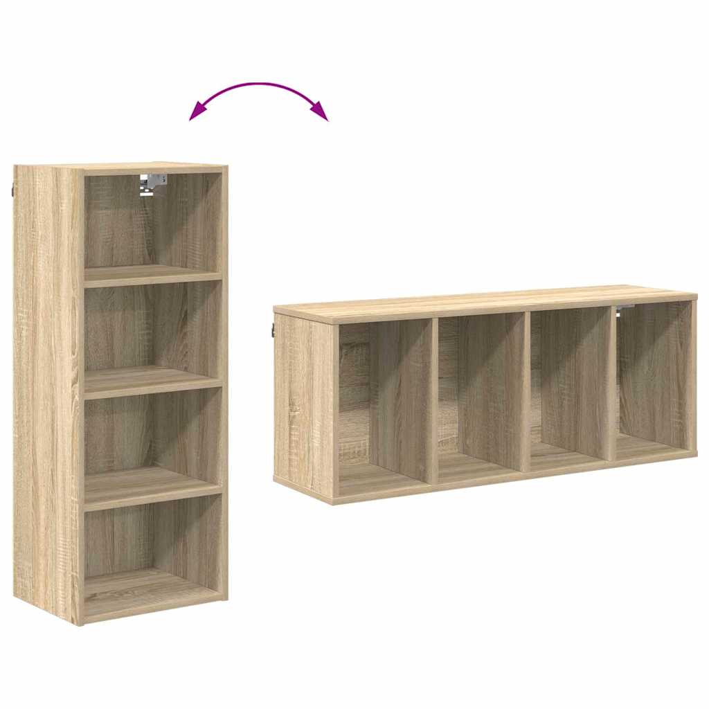 Hangkast Sonoma Eiken 40 x 29,5 x 100 cm Bewerkt hout is nu te koop bij PeponiXL, paradijselijk wonen!