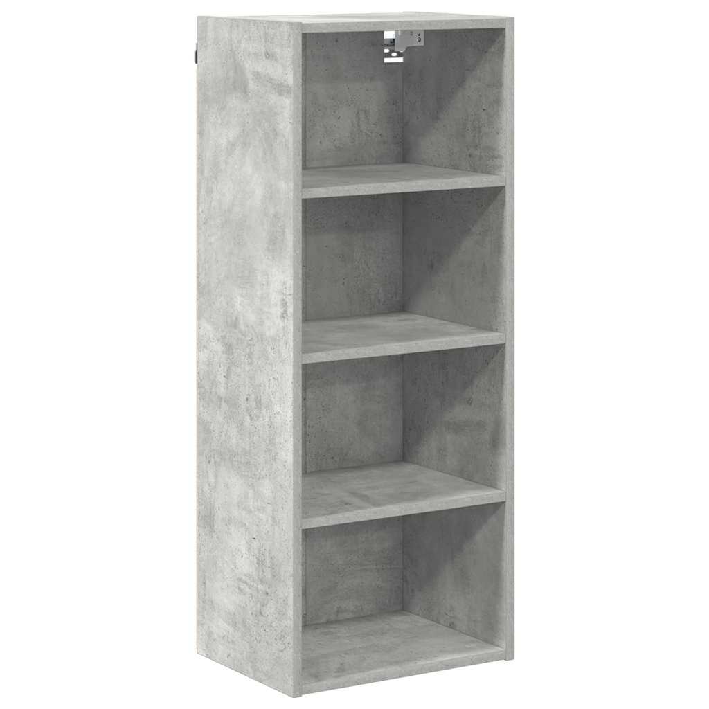 Hangkast met opslag Beton Grijs 40 x 29,5 x 100 cm Bewerkt hout is nu te koop bij PeponiXL, paradijselijk wonen!