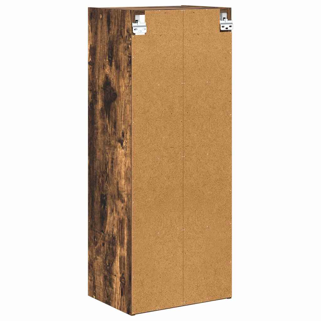 Hangkast Gerookt eiken 40 x 29,5 x 100 cm Bewerkt hout is nu te koop bij PeponiXL, paradijselijk wonen!