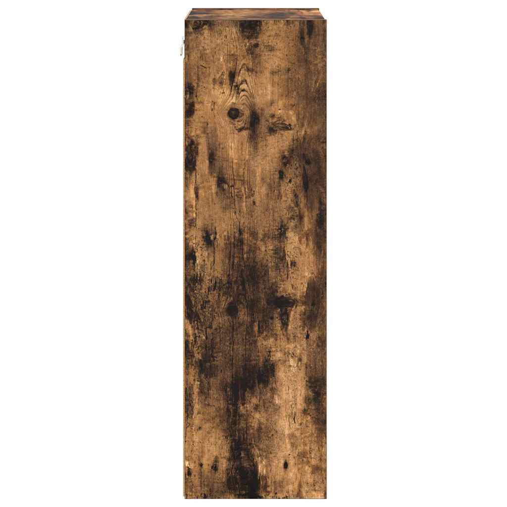 Hangkast Gerookt eiken 40 x 29,5 x 100 cm Bewerkt hout is nu te koop bij PeponiXL, paradijselijk wonen!