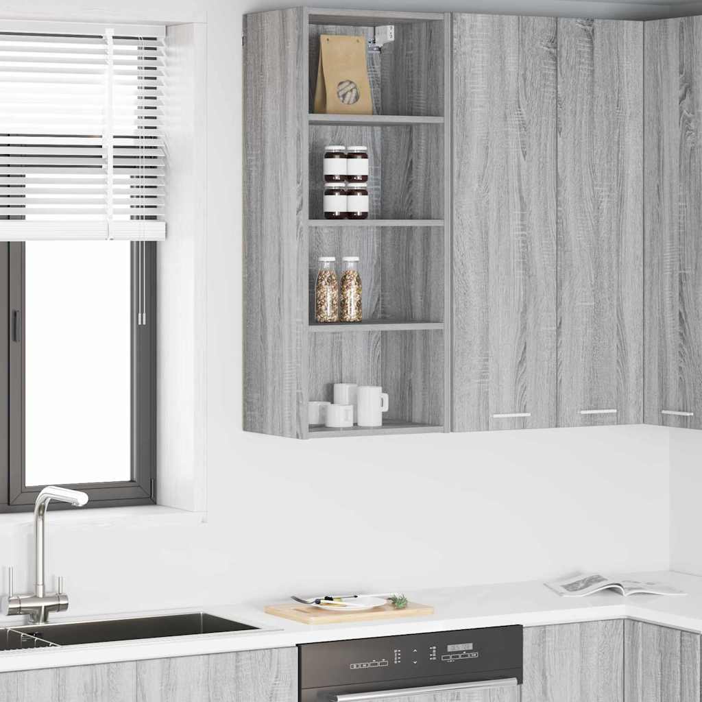 Hangkast Grijs Sonoma 40 x 29,5 x 100 cm Bewerkt hout is nu te koop bij PeponiXL, paradijselijk wonen!