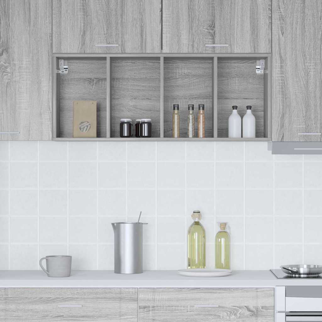 Hangkast Grijs Sonoma 40 x 29,5 x 100 cm Bewerkt hout is nu te koop bij PeponiXL, paradijselijk wonen!