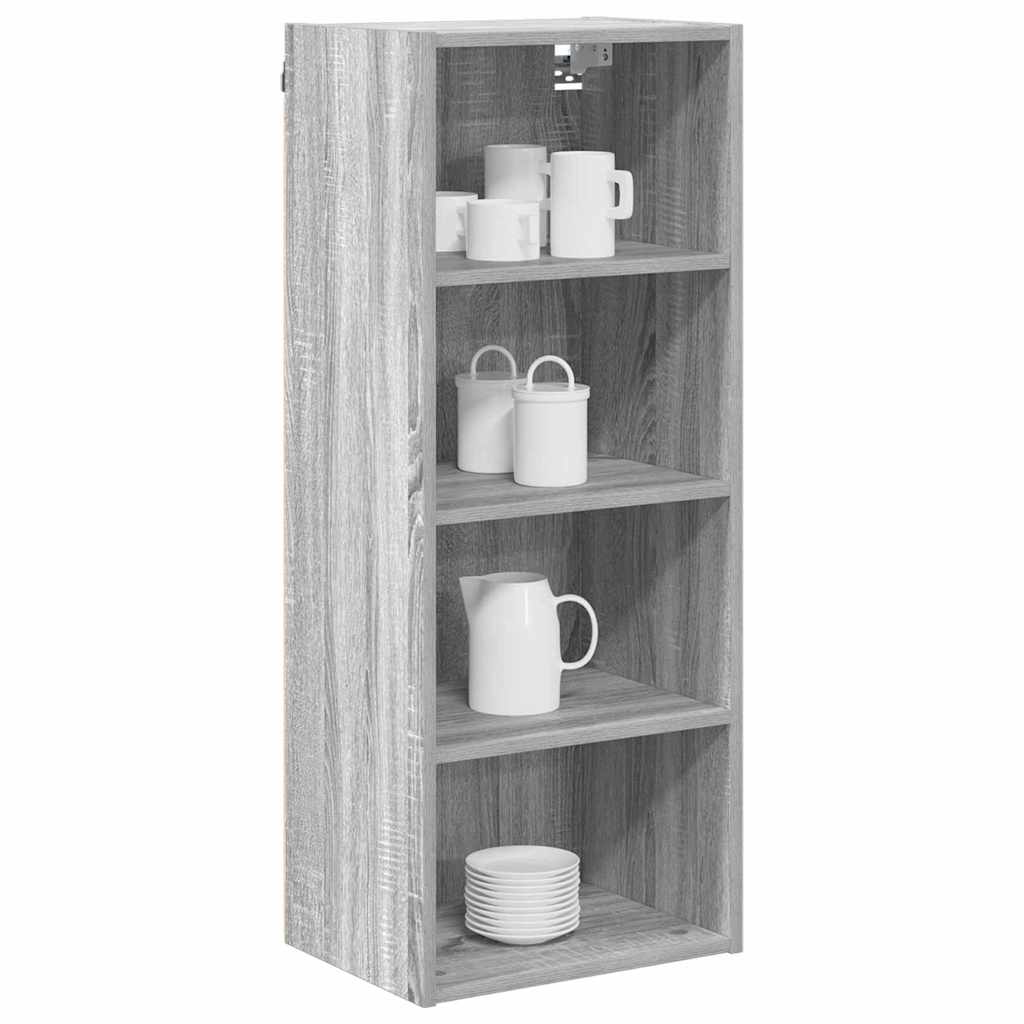 Hangkast Grijs Sonoma 40 x 29,5 x 100 cm Bewerkt hout is nu te koop bij PeponiXL, paradijselijk wonen!