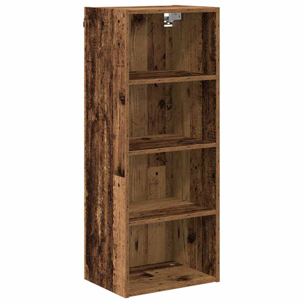 Hangkast met opslag Oudhout 40 x 29,5 x 100 cm Bewerkt hout is nu te koop bij PeponiXL, paradijselijk wonen!