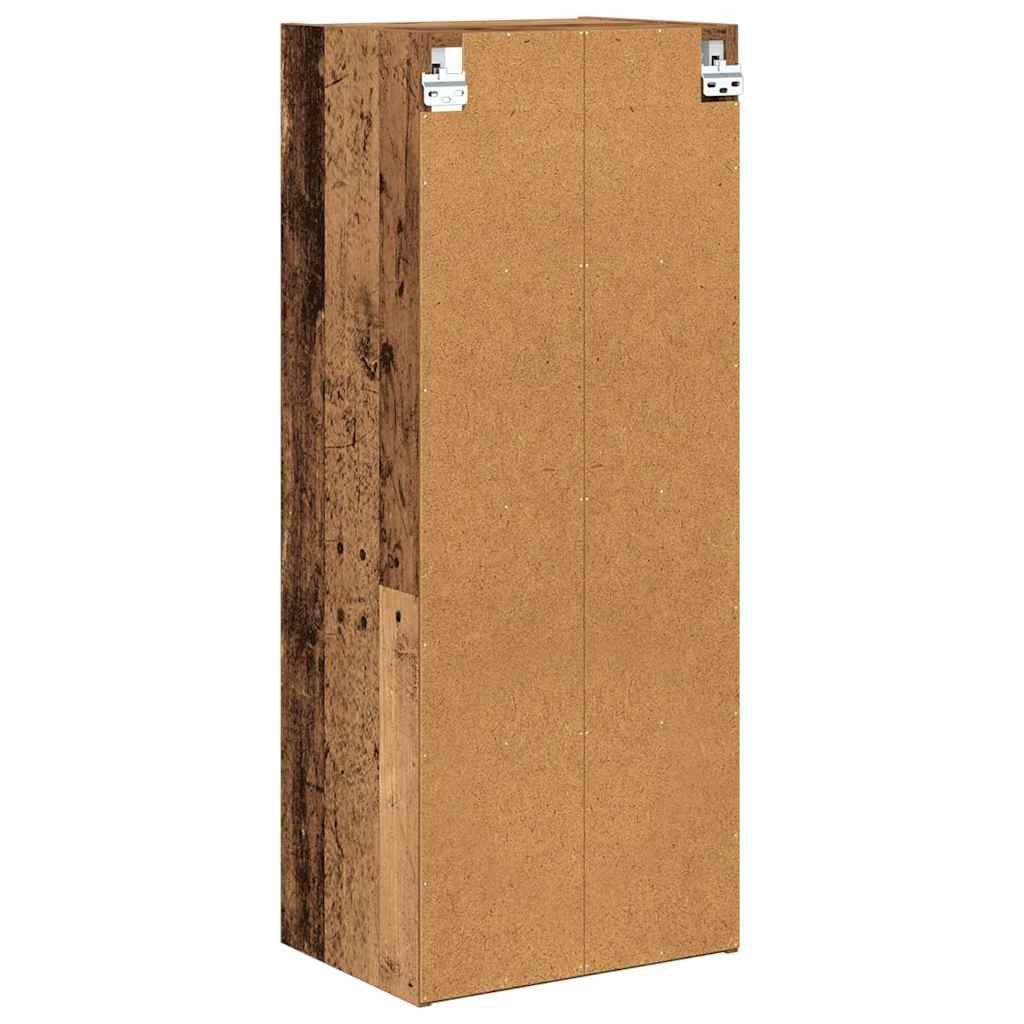 Hangkast met opslag Oudhout 40 x 29,5 x 100 cm Bewerkt hout is nu te koop bij PeponiXL, paradijselijk wonen!