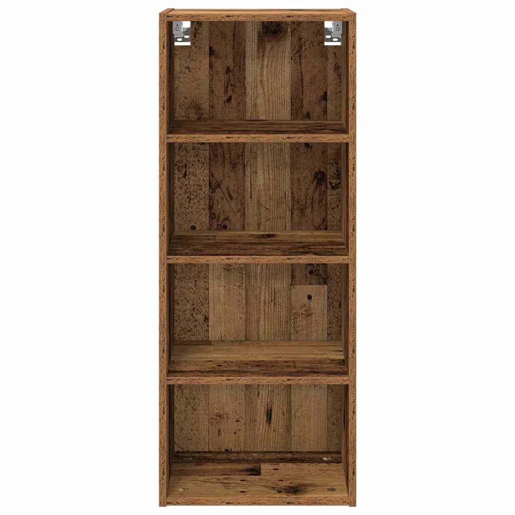 Hangkast met opslag Oudhout 40 x 29,5 x 100 cm Bewerkt hout is nu te koop bij PeponiXL, paradijselijk wonen!