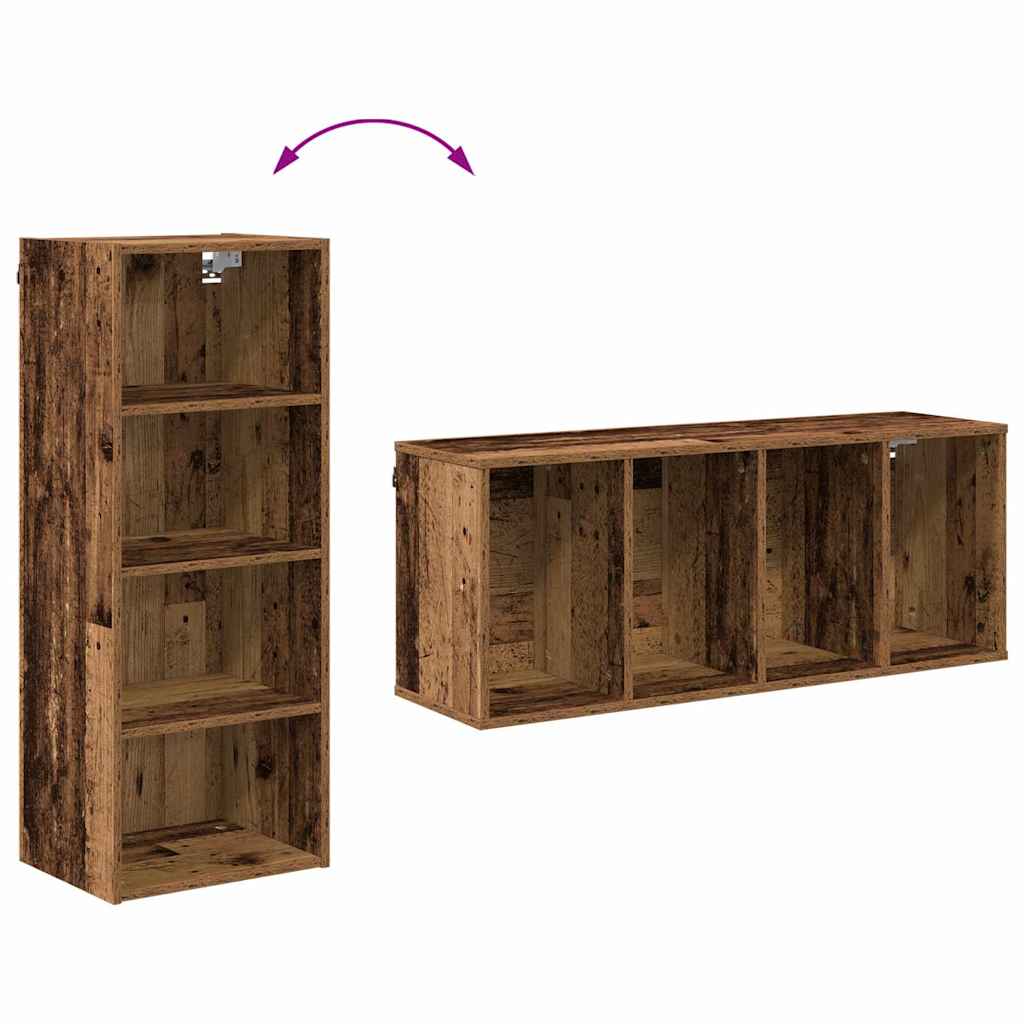 Hangkast met opslag Oudhout 40 x 29,5 x 100 cm Bewerkt hout is nu te koop bij PeponiXL, paradijselijk wonen!