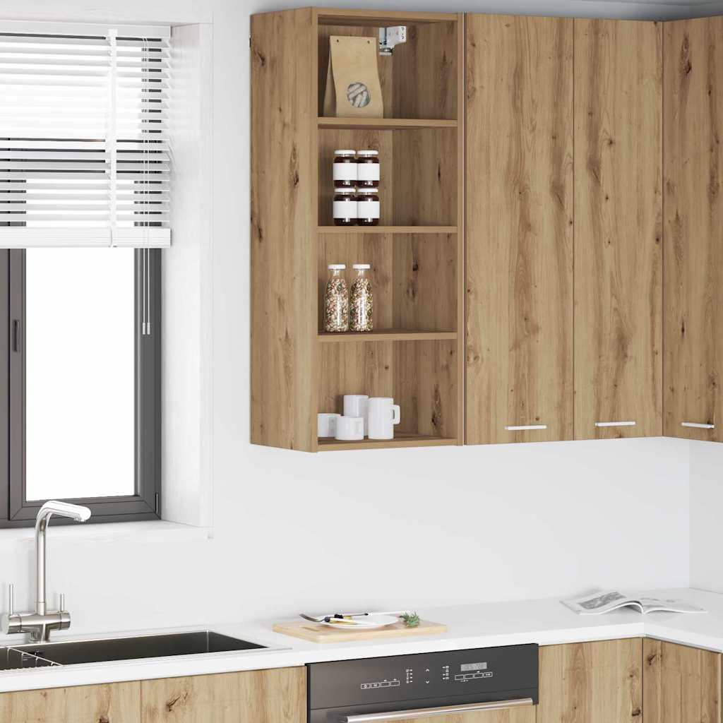 Hangkast Artisan Eiken 40 x 29,5 x 100 cm Bewerkt hout is nu te koop bij PeponiXL, paradijselijk wonen!