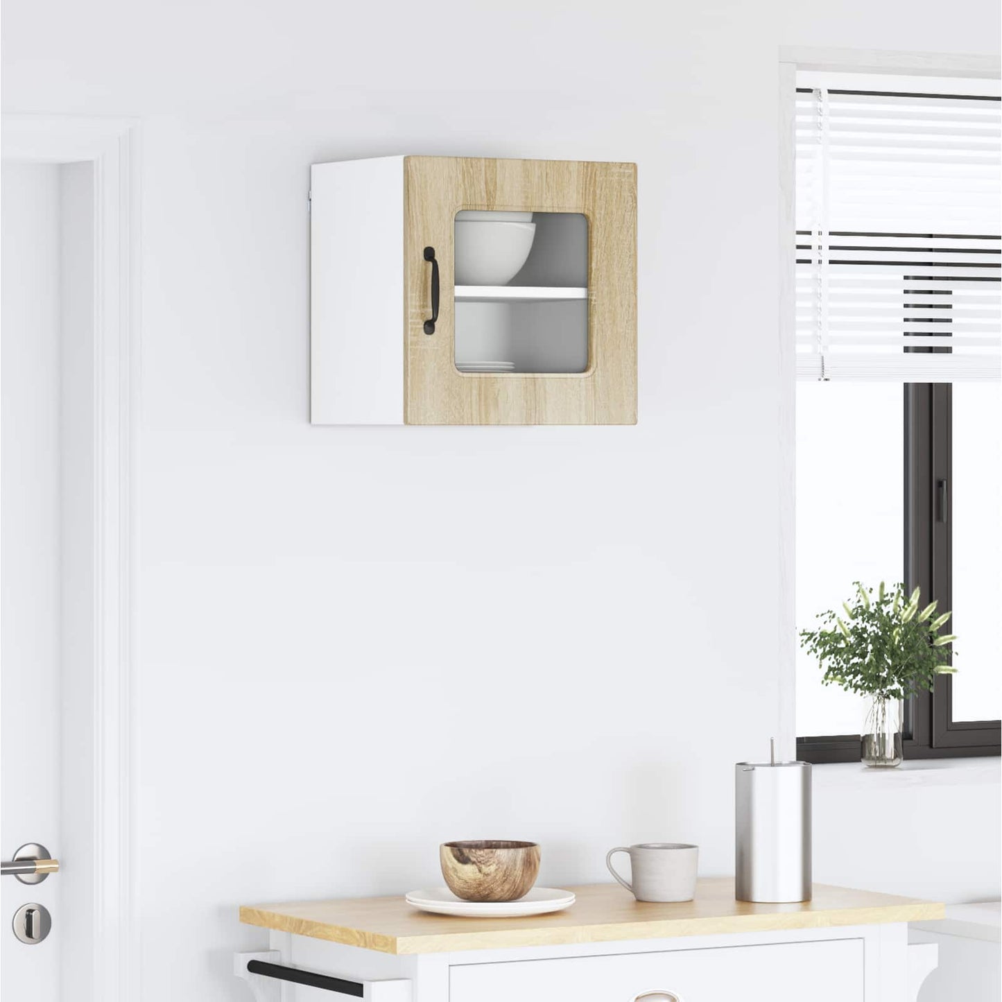 Keukenkast Kalmar Sonoma Eiken 40 x 31 x 40 cm Bewerkt hout is nu te koop bij PeponiXL, paradijselijk wonen!