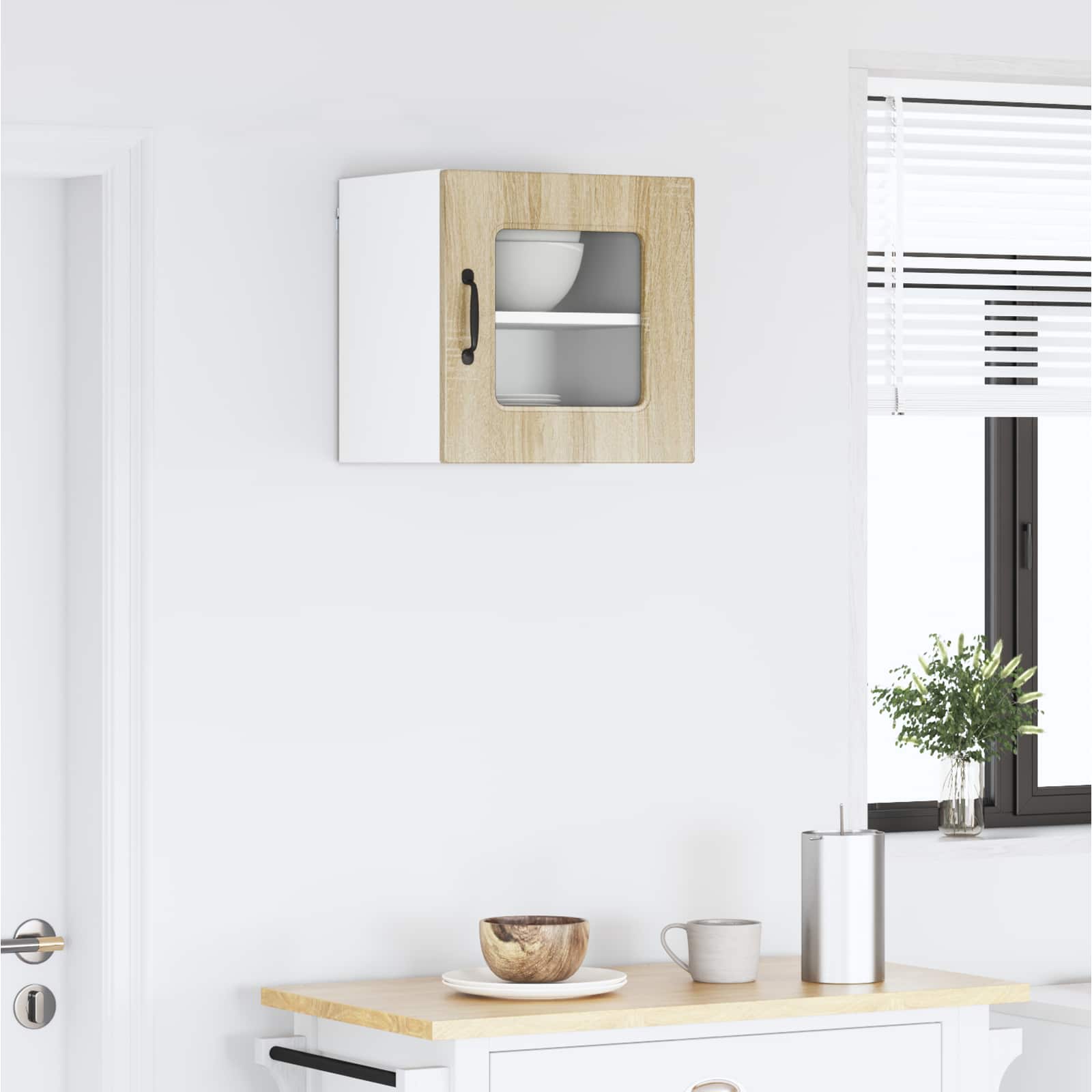 Keukenkast Kalmar Sonoma Eiken 40 x 31 x 40 cm Bewerkt hout is nu te koop bij PeponiXL, paradijselijk wonen!