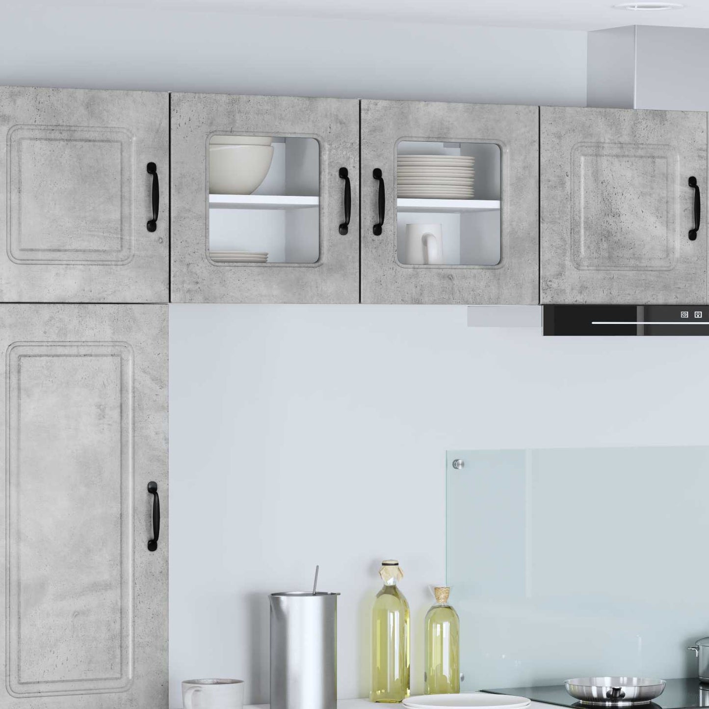 Vaatwasserpaneel Kalmar 2 pcs Beton Grijs 40 x 31 x 40 cm is nu te koop bij PeponiXL, paradijselijk wonen!